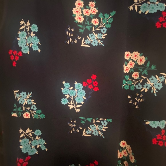 Draper James Navy Floral Dress Sz XL - Picture 2 of 4